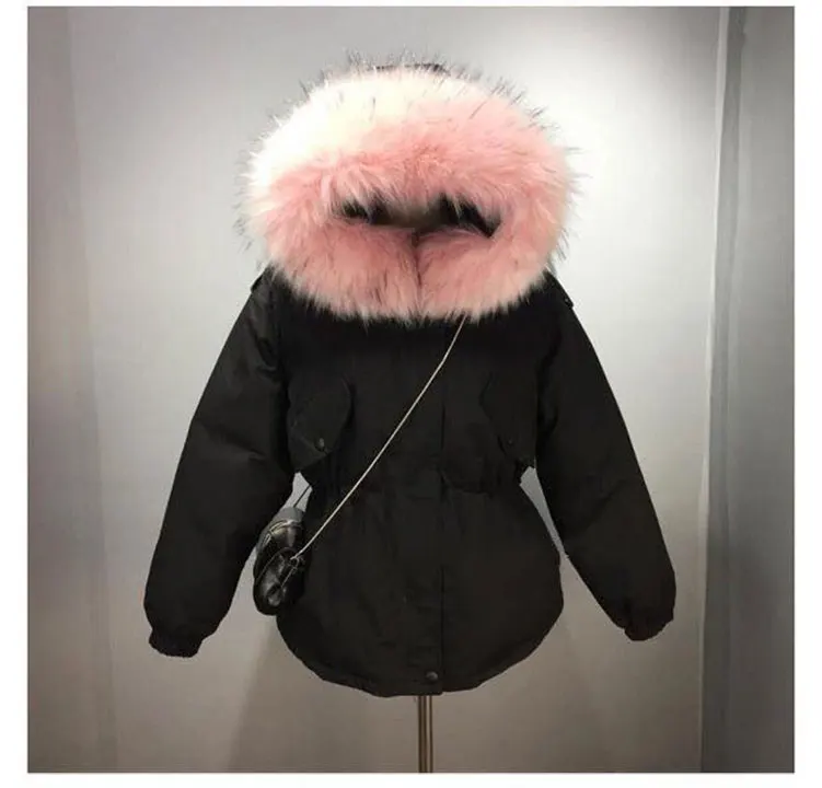 winter jacket women Large fur collar down wadded jacket female cotton-padded jackets thickening women winter coat 2031