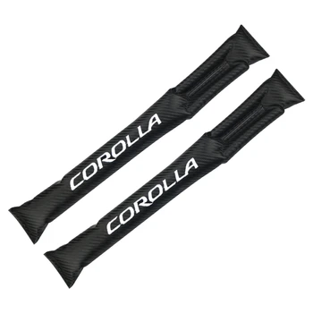 

Carbon Fiber Leakproof Protective Seat Gap Car Cover Pad for Toyota Corolla Auto Badge sticker accessories