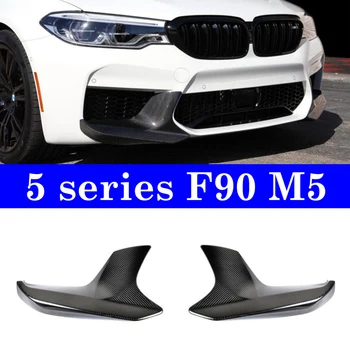 

1 Pair Carbon Front Splitter Bumer For BMW 5 Series G30 F90 M5 2018-up 530i 540i