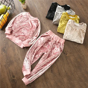 

Winter 2019 Baby Boys Clothing Sets New Kids Girls Tracksuits Sport Suit Fleece Jacket Spring Autumn Clothes Children Casual Set