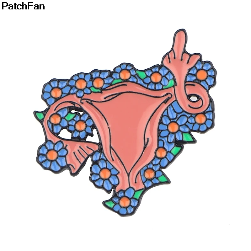 20 шт./лот Patchfan feminisim uterus шаблон цинковый галстук булавки броши для рюкзака, одежды для женщин шляпа Декоративные значки медали A2553