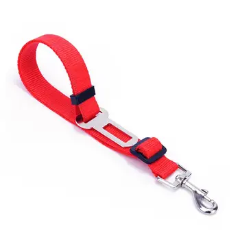 

Pet Car Safety Seat Belt Adjustable Belt Vehicle Seat Belt Supplies Safety Lever Auto Tower Buckle Belt