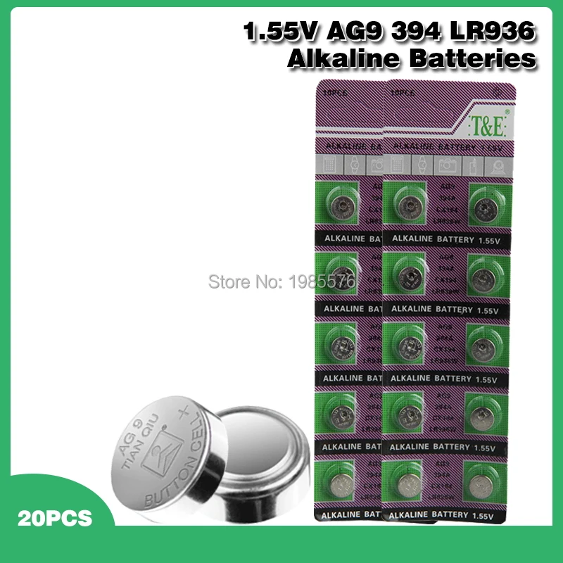20 шт. часы с аккумулятором L936 LR936 RW33 S33 SP394 SR45 SR45H SR936 SR936SW V394 1 55 в AG9 AG 9 | Электроника