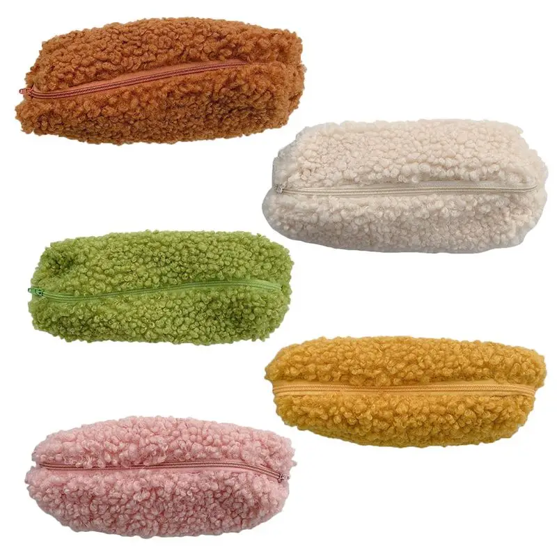 

Cute Plush Pencil Bag Pen Case Kawaii Makeup Pouch Girls Gift Storage Stationery