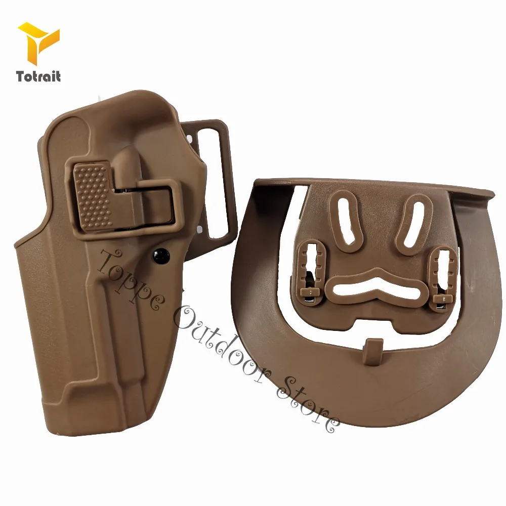 TOtrait страйкбол CQC Кобура левая рука Glock17/M9/1911/P226 тактическая левая рука Талия весло Пистолет Ремень Кобура комбинация