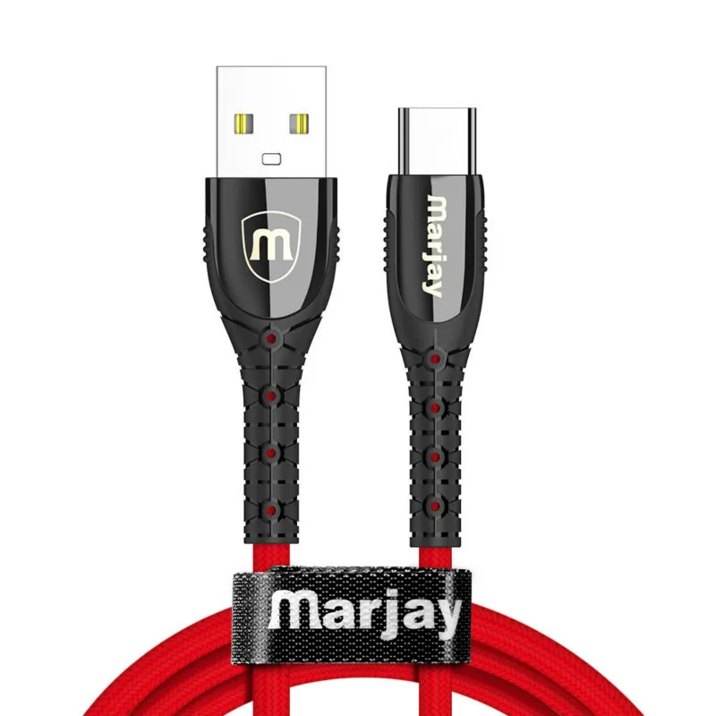 3A USB кабель type C Micro USB кабель для быстрой зарядки многофункциональный USB C нейлоновая оплетка для samsung 9 Android кабели для мобильных телефонов - Цвет: Type c usb cable