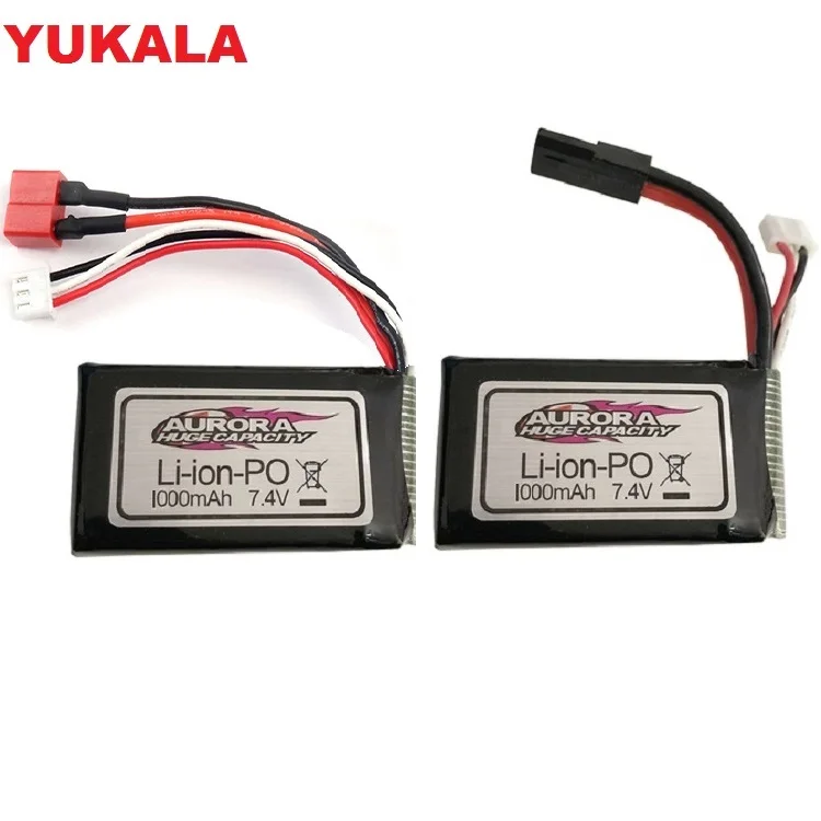 7,4 V 1000MAH литий-полимерный Батарея для XLH Xinlehong 9130 9136 9137 Q901 Q902 Q903 1/16 2,4G RC автомобиль Запчасти