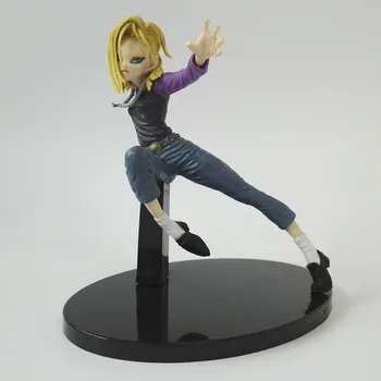 

Anime Dragon Ball Z Lazuli No. 18 Leaping Ver PVC Action Figure Collectible Model doll toy 15cm