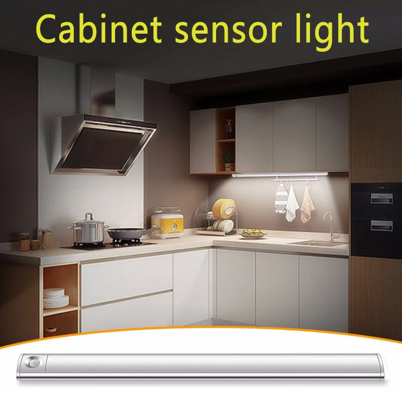 Battery Operated Wireless Smart Induction Light Led Motion Sensor Closet Lights Cordless Under Cabinet Lightening Night Light Under Cabinet Lights Aliexpress