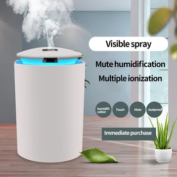 

Household Air Humidifier Night Lamp Office Bedroom Living Room USB Powered Atomizer with 3 Color Atmosphere Light
