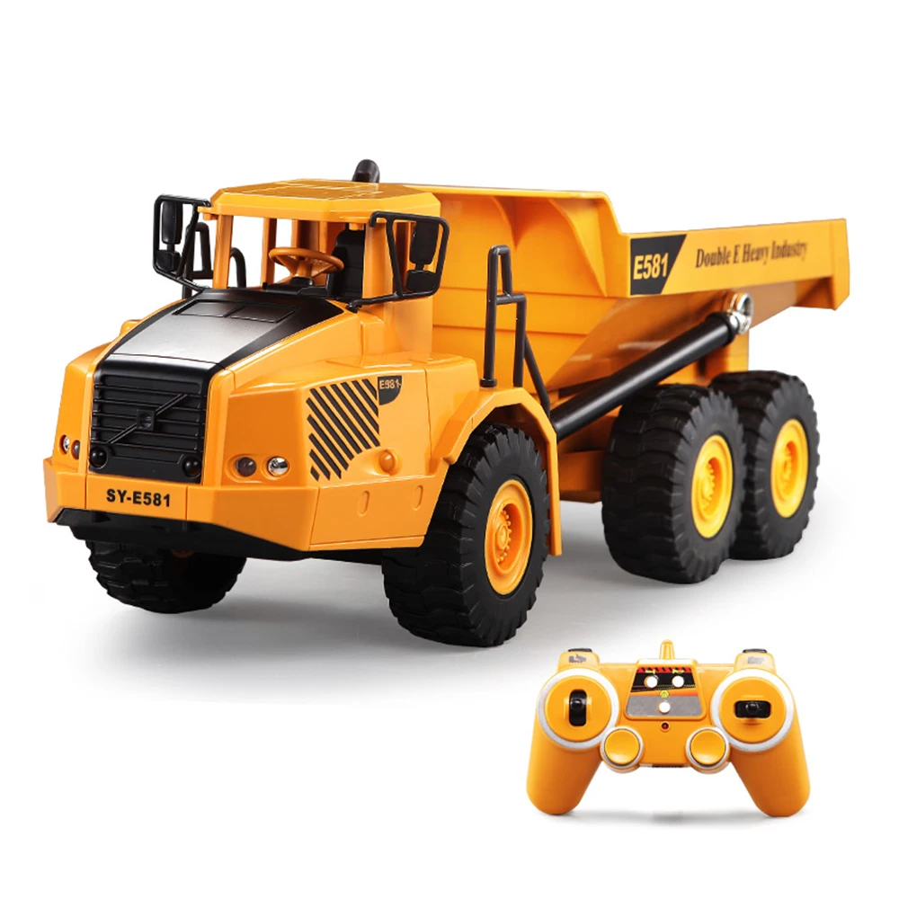 Double E E581 003 5 км/ч Многофункциональный Радиоуправляемый автомобиль шарнирный самосвал инженерный грузовик детские игрушки