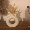 NIFLHEIM Donuts Flower Pot Nordic Circular Hollow Ceramic Vase Home Decoration Accessories Office Desktop Living Room Interior 4