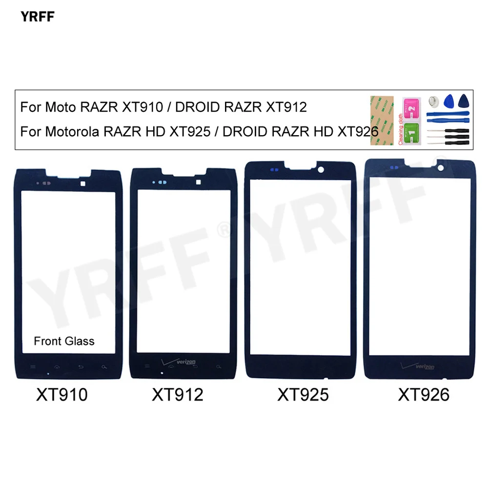Передняя внешняя стеклянная сенсорная панель для Motorola DROID RAZR HD XT926 XT925 Moto XT912 XT910