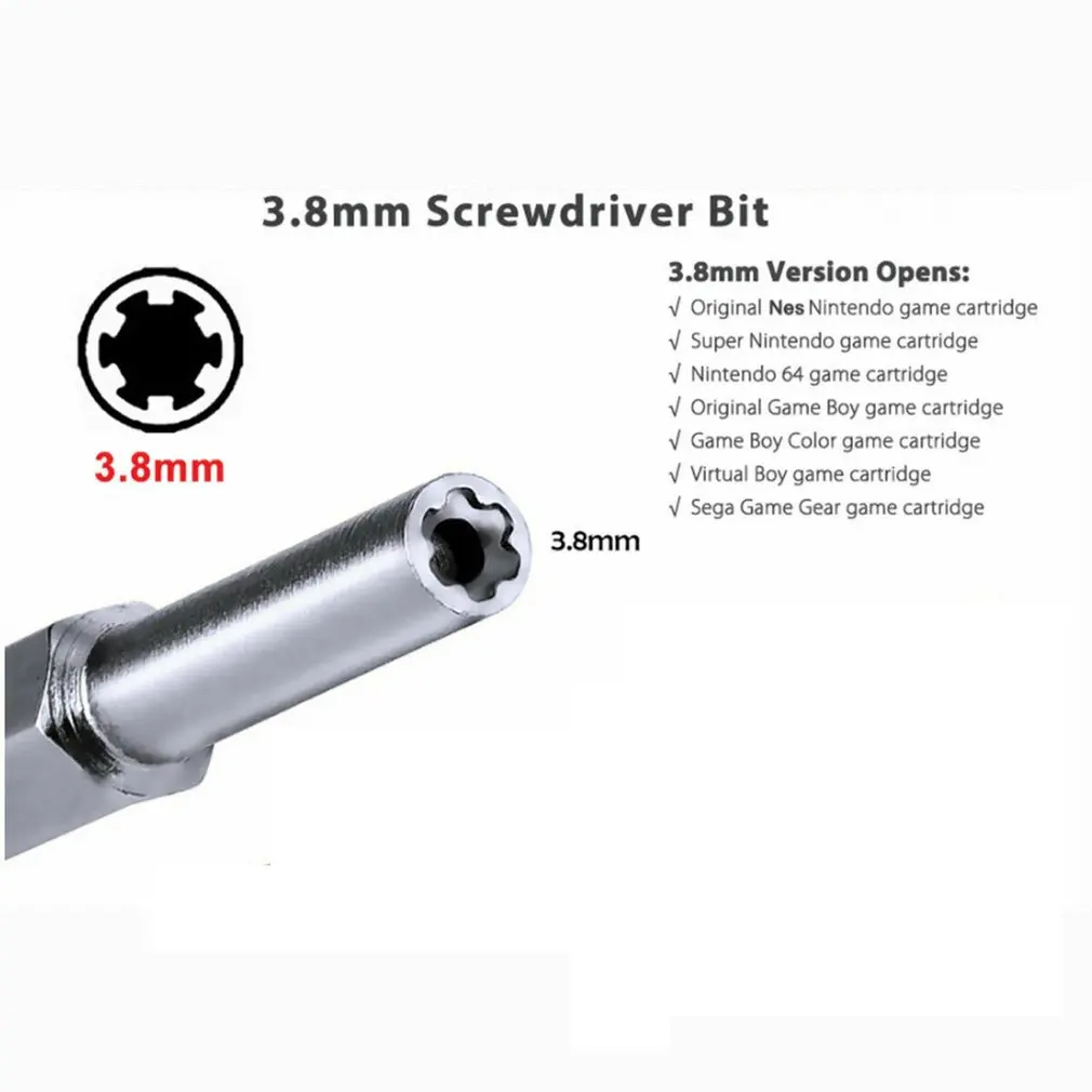 3,8 мм, 4,5 мм, отвертка для NES SNES N64, для Game Boy, для kingd, инструмент для защиты, инструмент для ремонта, отвертка