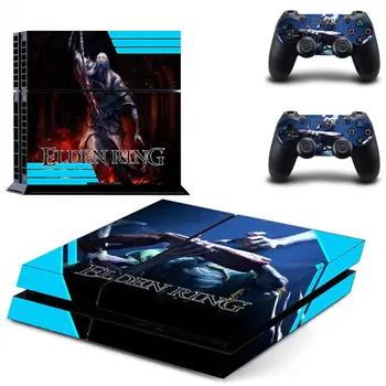 

Game Elden Ring PS4 Skin Sticker Decal for Sony PlayStation 4 Console and 2 Controller Skin PS4 Sticker Vinyl