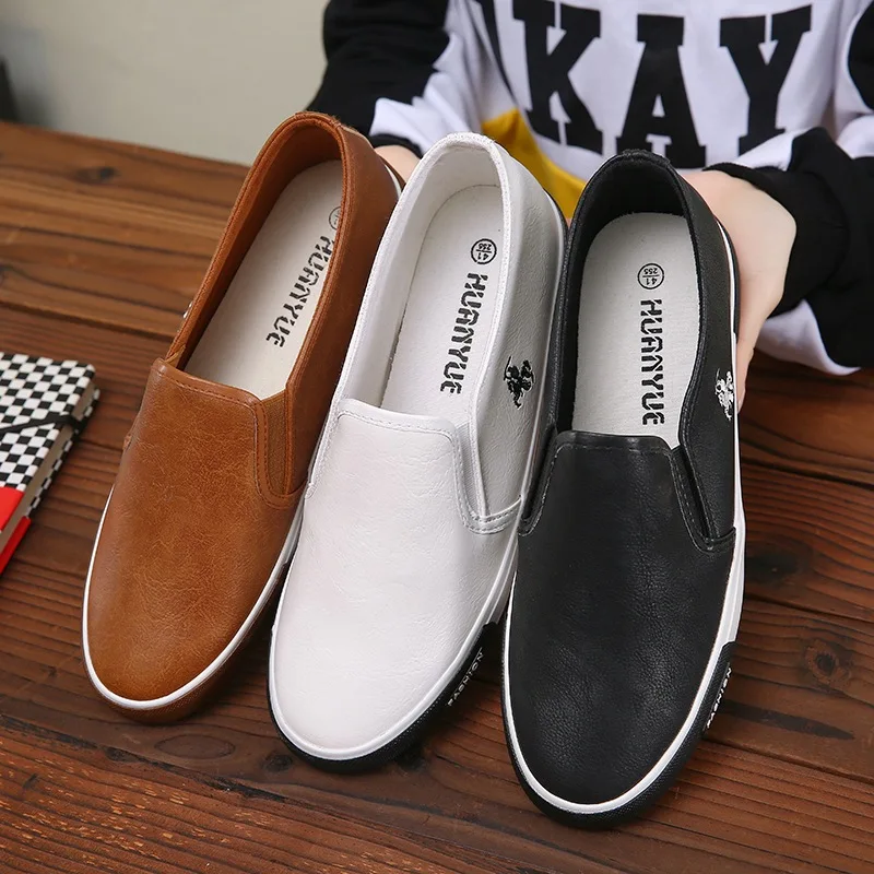 

2020 New est Genuine Leather Casual Shoes Men Comfortable Mens Loafers Luxury Flats Sneakers Men Slip on Lazy Driving Men Shoes