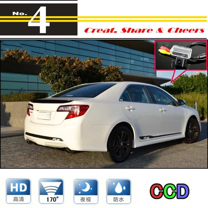 LiisleeFor TOYOTA Camry XV50 High Quality Rear View Back Up Camera Car Camera For PAL  NTSC Car Tuning  CCD + RCA (6)