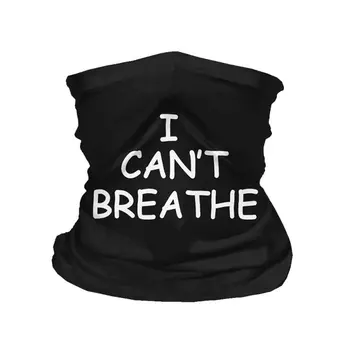 

I CAN'T BREATHE Print MASK Headband Multifunction Sports Cycling Flexible Headband Bandanas for Activity .
