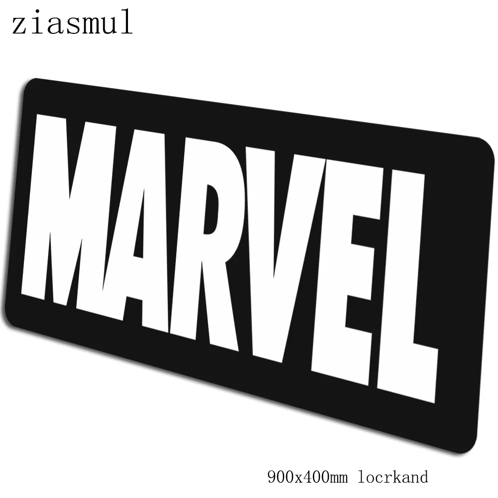 Коврик для мыши с логотипом комиксов Marvel, 90x40 см, коврики для мыши, 3d игровой коврик для мыши, геймер, модные персонализированные коврики для мыши, клавиатура, ПК, коврик