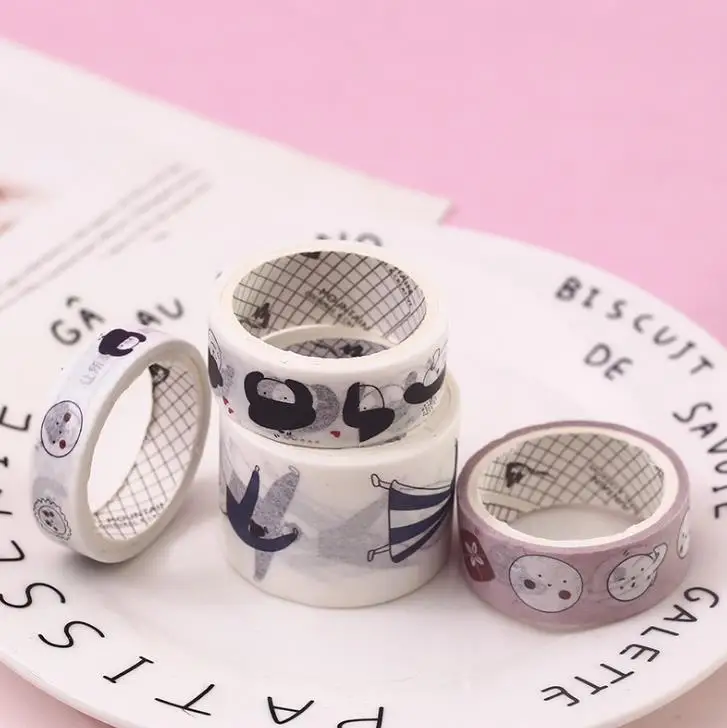 4 шт./упак. Kawaii танцор девушки неделю план васи клейкая лента DIY Скрапбукинг наклейка этикетка маскировки ленты школьные канцелярские принадлежности