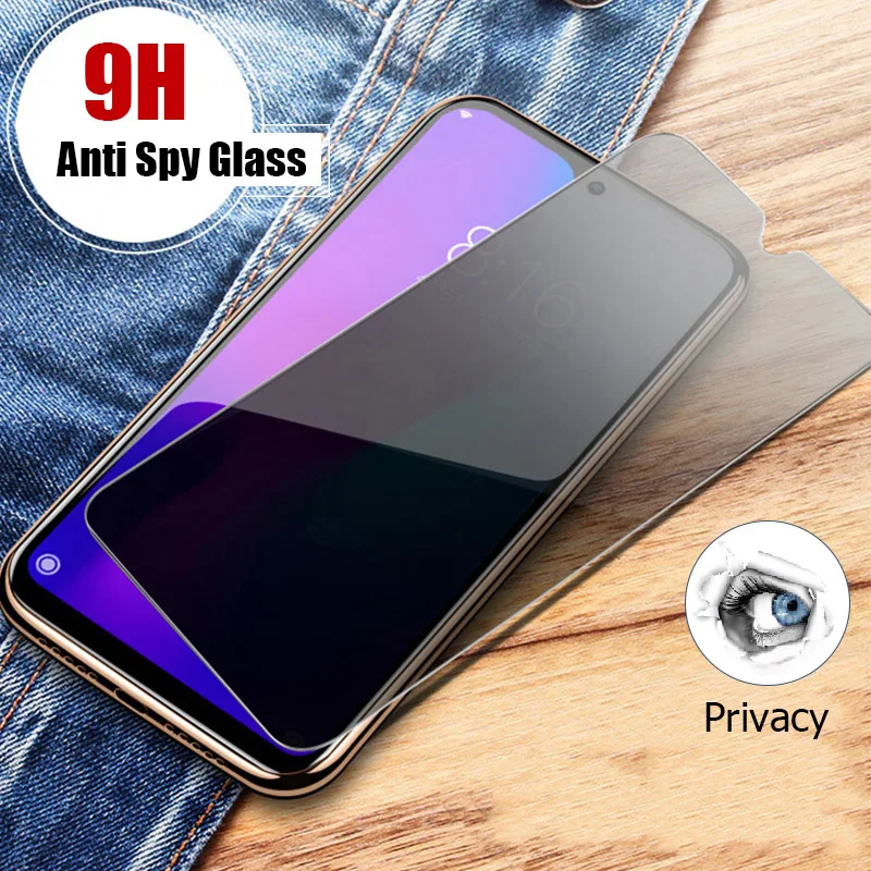 Anti Spy Tempered Glass on Galaxy M40 M30 M20 M10 M10S M30S Privacy Screen Protector for Samsung M51 M31 M31S M21 M11 M01 M01S afbeelding