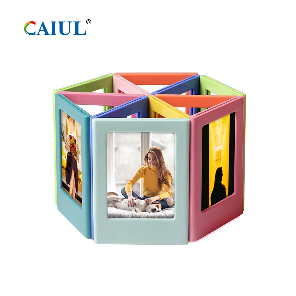 

CAIUL Photo Frame for Fujifilm Instax Mini 8/8+ 9 Magnetic Photo Album Fridge Sticker 3 inch Photo Frame with 10 Colors