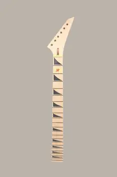 

unfinished Guitar Neck 24 Fret Maple Wood Shark Fin Inlay Jackson Normal Nut