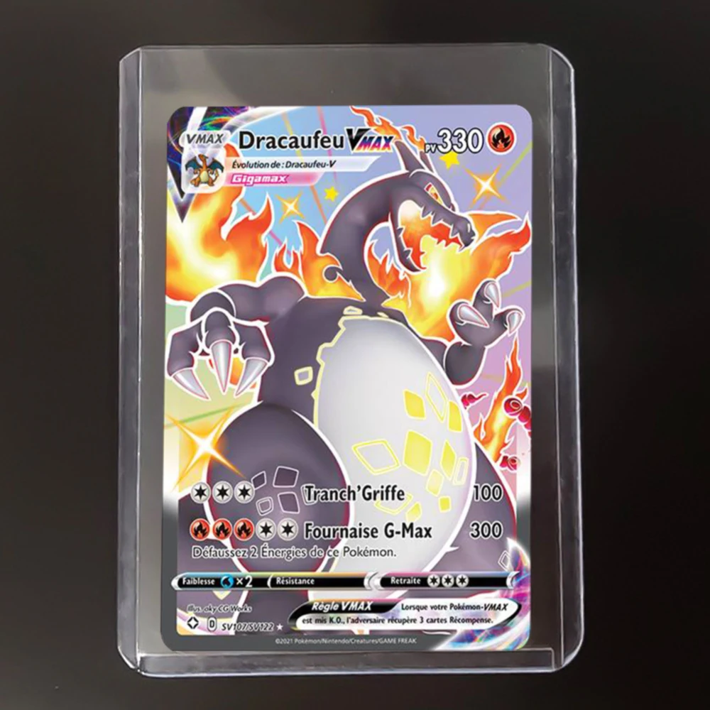 Transparent Card Sleeve Album for Pokemon, Yu-Gi-Oh!, and Trading Cards Game Binder Description Image.This Product Can Be Found With The Tag Names Cards protector folder, Hobby Collectibles, Toys Hobbies