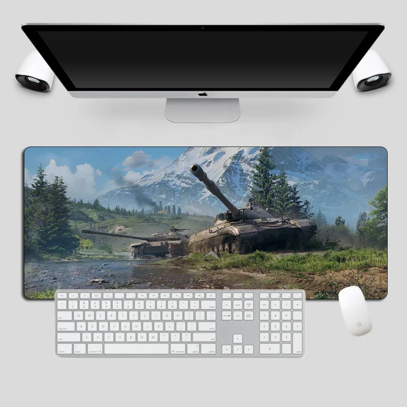 Siancs World of Tanks коврик для мыши геймер большой резиновый, мягкий, для игр коврик для мыши 70x30 см компьютер прочный запирающийся край клавиатуры коврик для стола