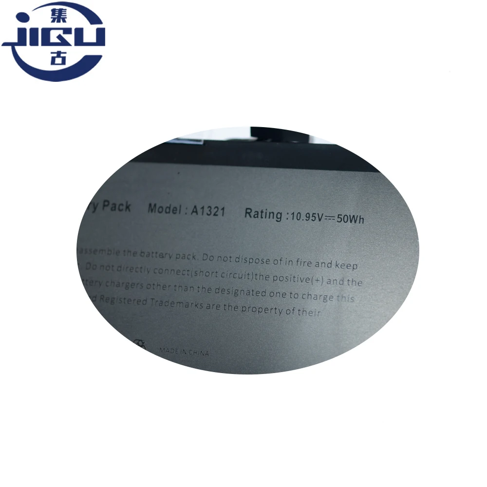 JIGU A1321 Сменный аккумулятор для ноутбука Apple MacBook Pro 15 дюймов A1286 MB985 MC986 MC118 MC372 MC373