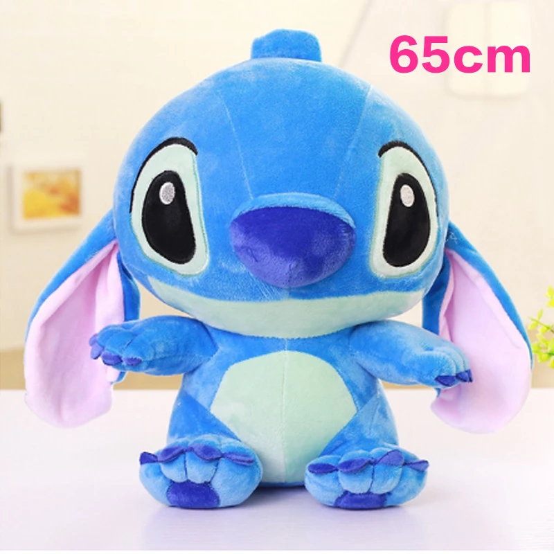 blue 65cm 1 шт. 10/35/45/55/65 см Kawaii плюшевая кукла Lilo& Stitch плюшевые игрушки для детей милый подарок на день рождения - Цвет: blue 65cm