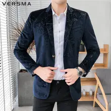 VERSMA повседневный костюм пиджак Masculino Стиль Китайский воротник Костюмные пуговицы для мужчин Slim Fit Блейзер сценические мужские костюмы блейзеры дропшиппинг