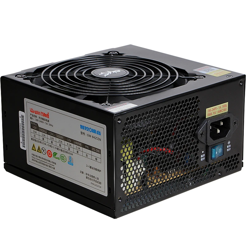 ПК PSU для Great Wall ATX 12 В AMD INTEL тихий источник питания Номинальная мощность 325 Вт пиковая мощность 425 Вт источник питания GW-B425ZN