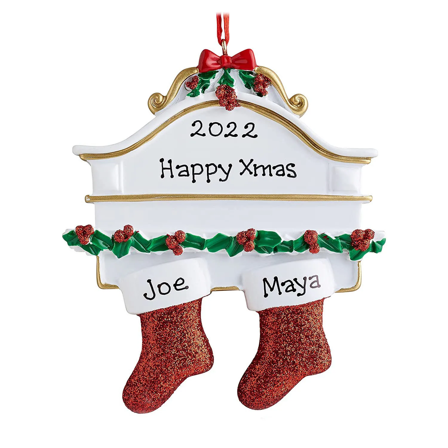 Diy Personalised Christmas Xmas Tree Stocking Ornament Mantel Family Groups Holiday Decorations Natale Hanging Pendant