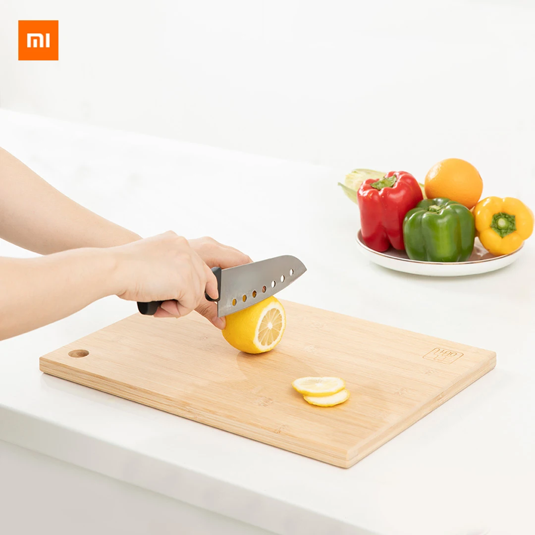 Xiaomi Mijia Youpin простая оригинальная бамбуковая разделочная доска из натурального бамбука без масла и воска двухсторонняя