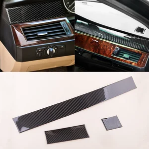 Image 1 - 1 Set Black Car Dashboard Panel Cover Trim Strips Fit For BMW 5 Series E60 2005 2006 2007 2008 2009 2010 Left Hand Drive Only