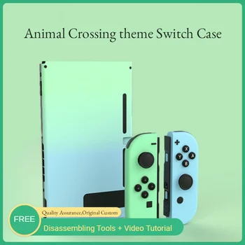 

Housing Shell For Nintend Switch Animal Crossing Console JoyCon Replacement for Nitendo Switch Back Faceplate Protective Case