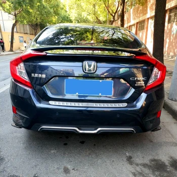 

UBUYUWANT For Honda MC Civic 2016-2018 Rear Spoiler High Quality ABS Material With LED Primer Color Car Tail Wing Decoration