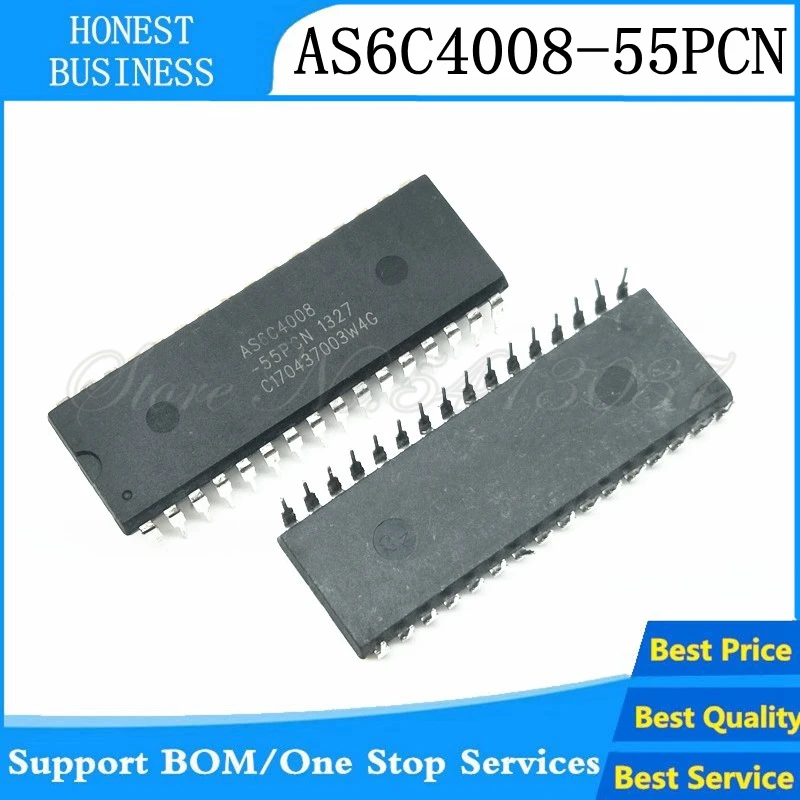 2 шт.-10 шт./лот AS6C4008-55PCN AS6C4008-55 IC SRAM 4 Мбит 55NS 32DIP 6C4008 AS6C4008 | Электроника