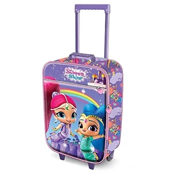 

Karactermania Shimmer and Shine Rainbow-Soft 3D Trolley Suitcase Valigia per bambini, 52 cm, 23 liters, Blu (Blue)
