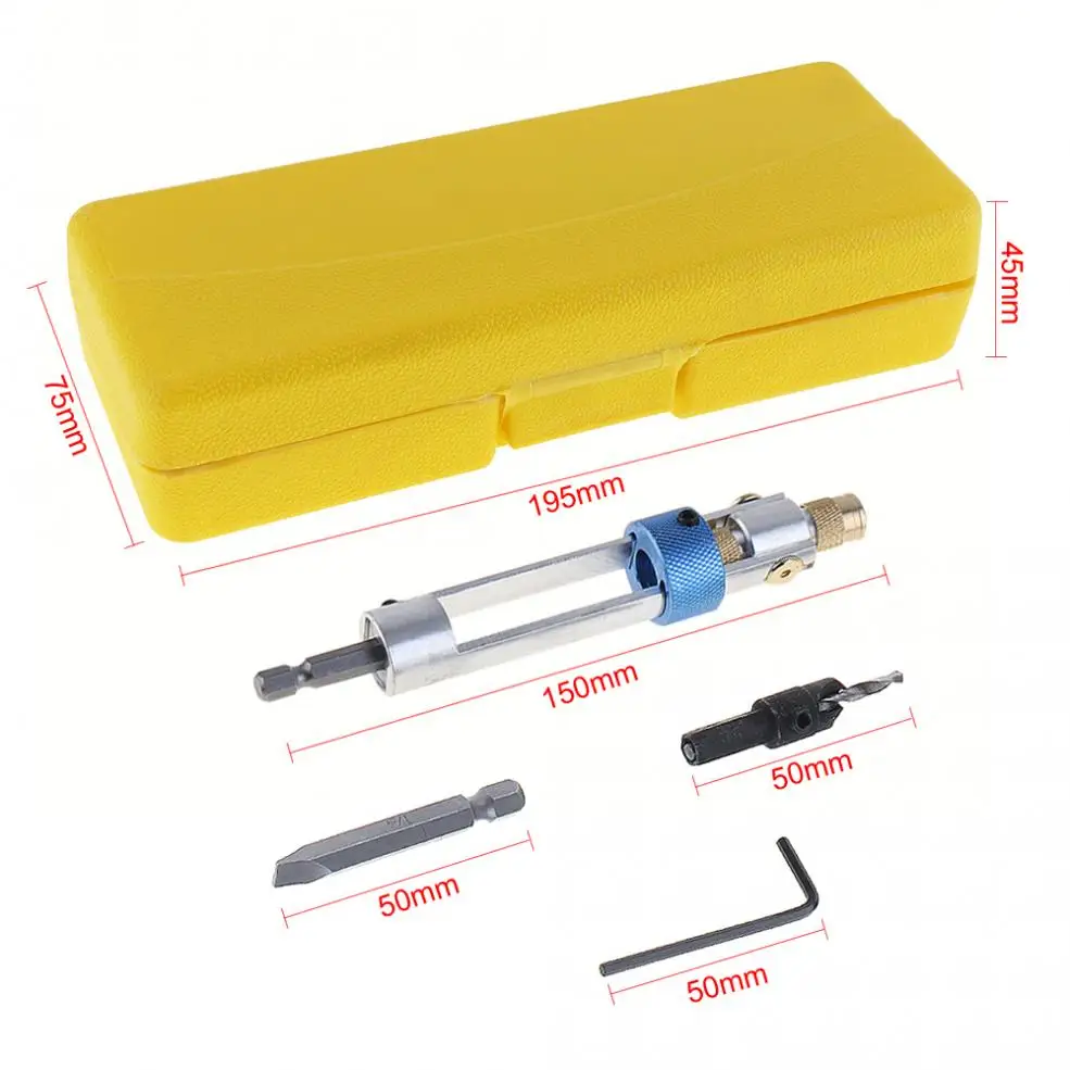 20pcs/set Screwdriver Head Multi-functional High-speed Steel Double Use Hand Countersunk Head Drill With Storage Box