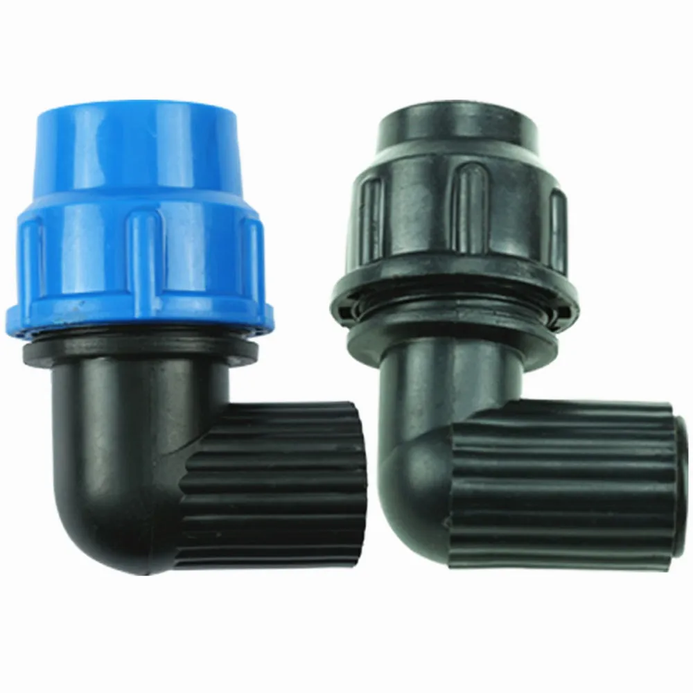 

Plastic PE water pipe quick connection female thread 1/2 "3/4" 1" Elbow direct quick connection 20mm 25mm 32mm