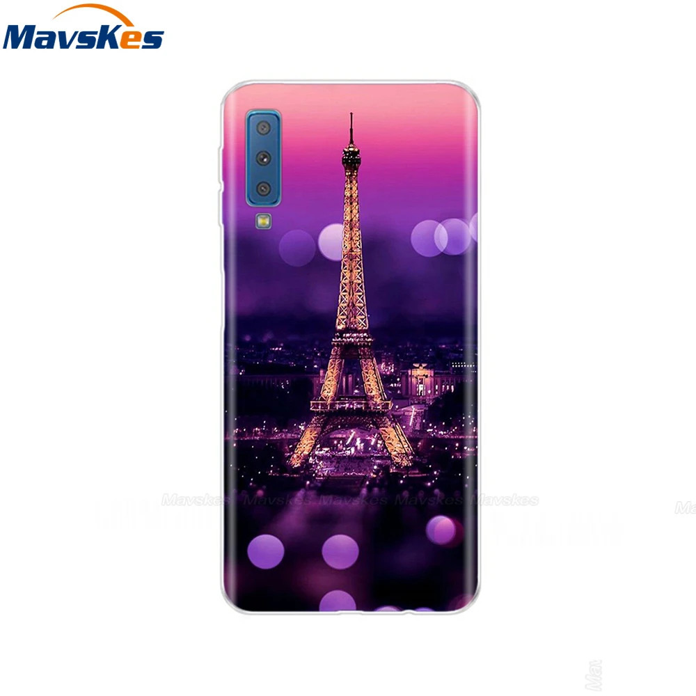 Силиконовый чехол для samsung Galaxy A7 чехол A750 A750F чехол 6,0 'TPU чехол для телефона samsung A 7 750 750F Fundas Coque - Цвет: 23