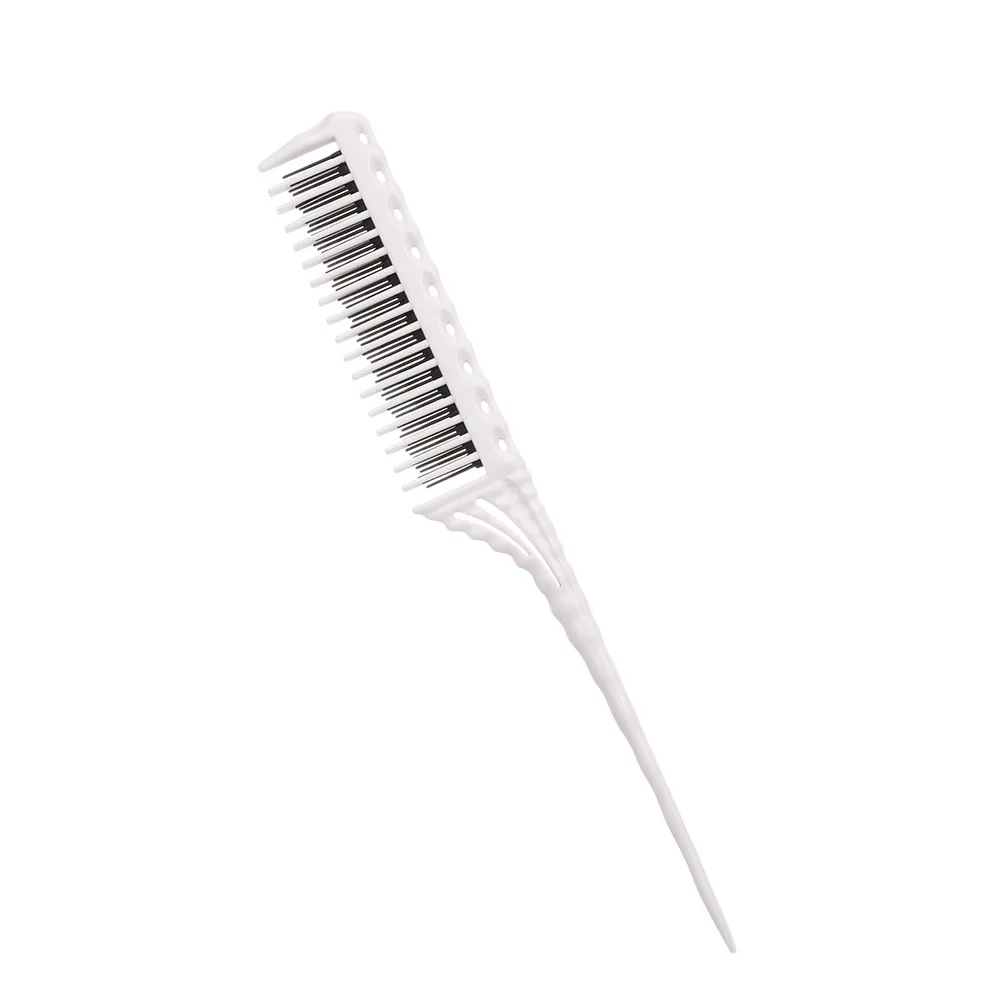 3-Row Teeth Teasing Comb Detangling Brush Rat Tail Comb Adding Volume Back Coming Hairdressing Combs