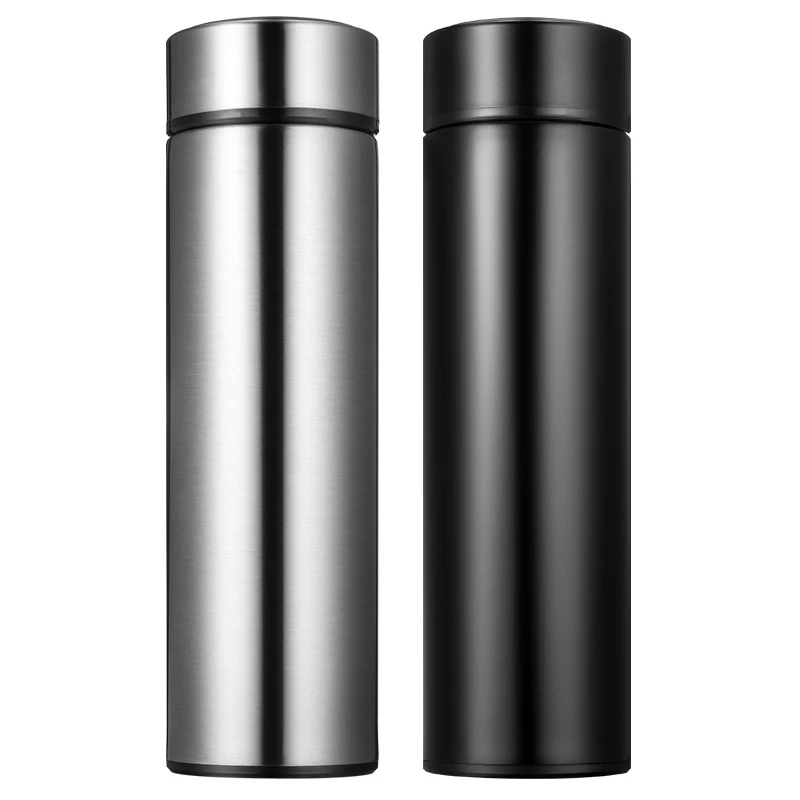 Insulation Tea Vacuum Flask with Filter Stainless Steel 304 Thermal Cup Coffee Mug Water Bottle Office Business Home Silver