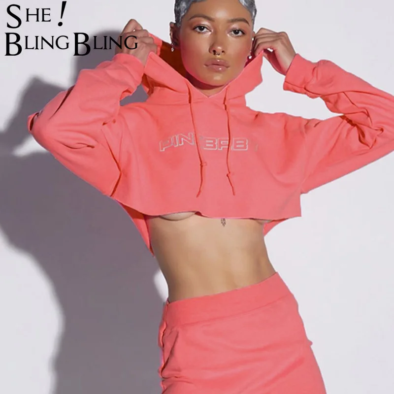 SheBlingBling светоотражающие буквы принт хлопок для женщин две части наряды