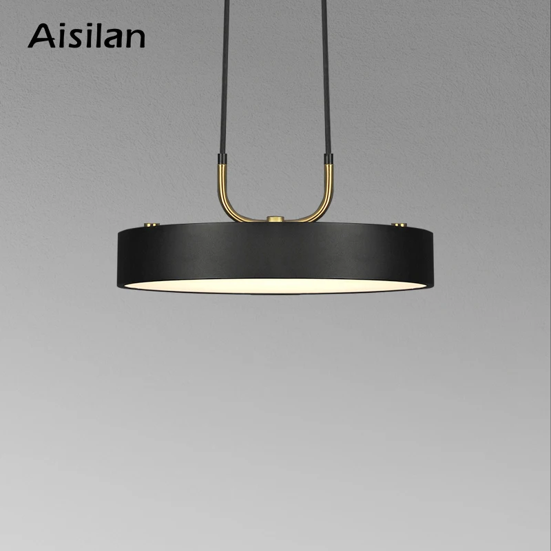 

Aisilan minimalist LED pendant light Nordic style Cylindrical Modern for dining room cafe bar personality pendant lamp