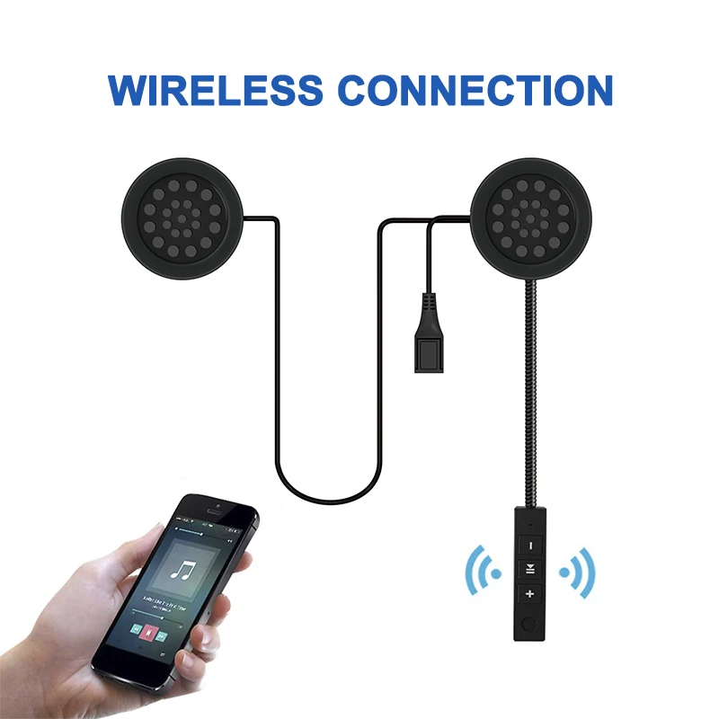 Мото шлем гарнитура беспроводная Bluetooth гарнитура стерео наушники мотоциклетный шлем наушники MP3 музыкальный динамик для мотоцикла
