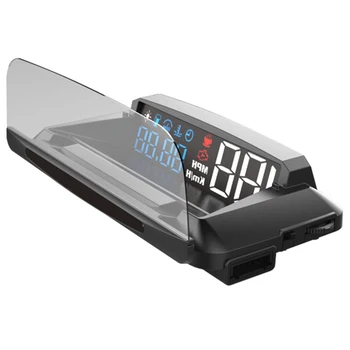 

Car HUD Display, Head Up Display Screen Car HUD Head Up Display OBD2 Interface Plug & Play Vehicle Speed KM/H MPH, Water Tempera