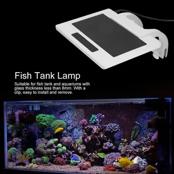 

Decor Aquarium LED , Fish White Blue Bright Light Fish Bracket 3 Light Sensor Mode Touch Clip New